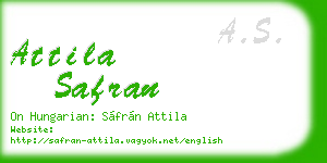 attila safran business card